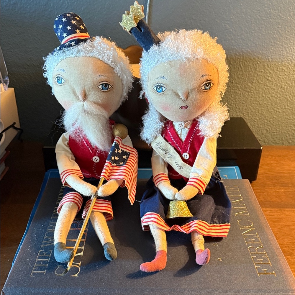 Patriotic Holiday Decor Dolls
